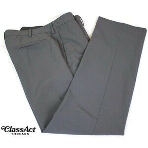 PGA Tour Men's Golf Pants Lightweight Comfort Gray Flat Fronts 36" X 32"